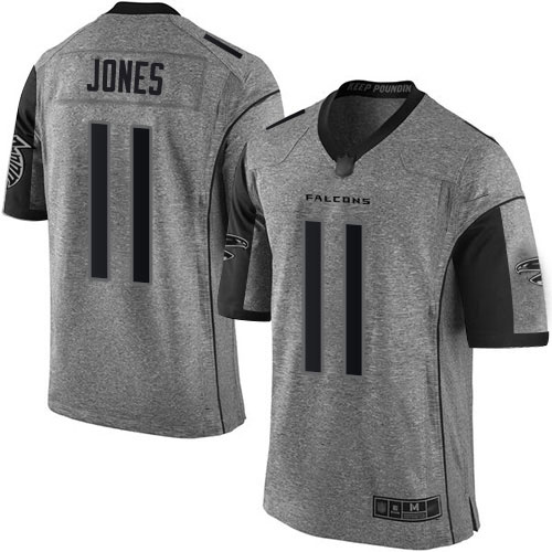Atlanta Falcons Limited Gray Men Julio Jones Jersey NFL Football #11 Gridiron